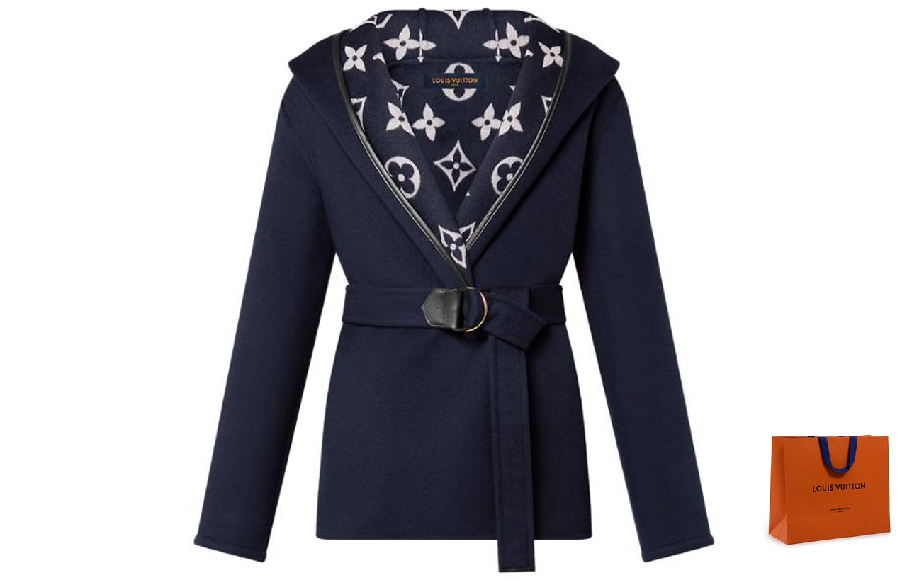 LOUIS VUITTON Coats Women's Dark Blue