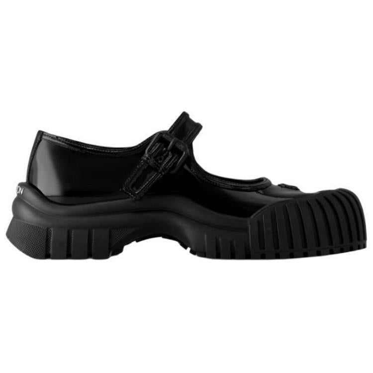 LOUIS VUITTON Platform Mary Jane Shoes Women's Black