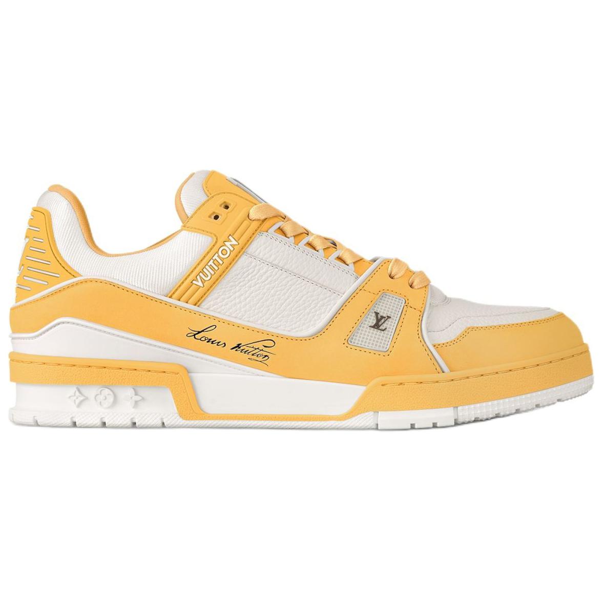LOUIS VUITTON Trainer Skateboard Shoes Men's Yellow