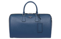 PRADA Symbol Cross-Stitch Leather Handbag Shoulder Bag Crossbody Bag Travel Bag Men's