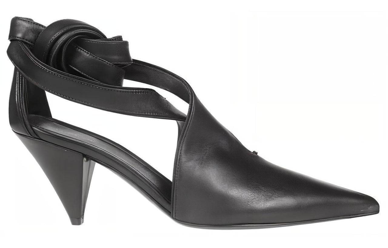 CELINE Cone Heel High Heels 7cm Women's Black