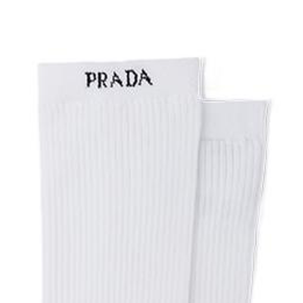 PRADA Ankle Socks Women's 1 Pack White