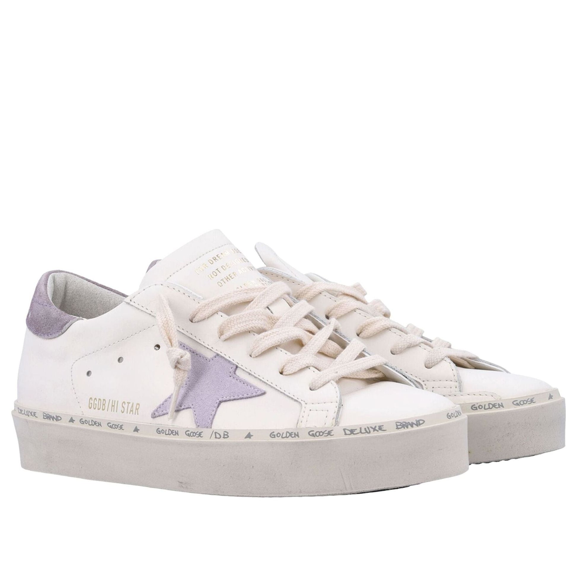 (WMNS) Golden Goose Hi Star 'White Lillac' GWF00118-F007537-12280