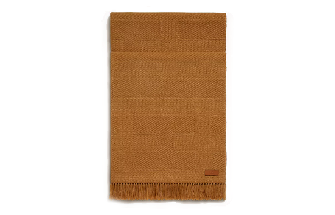 HERMES Knit Scarves Women's Brown