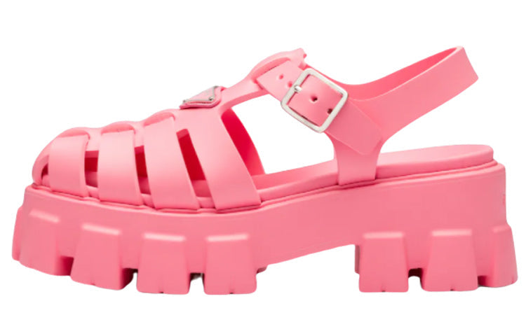 PRADA Monolith Roman Sandals Women's Begonia Pink