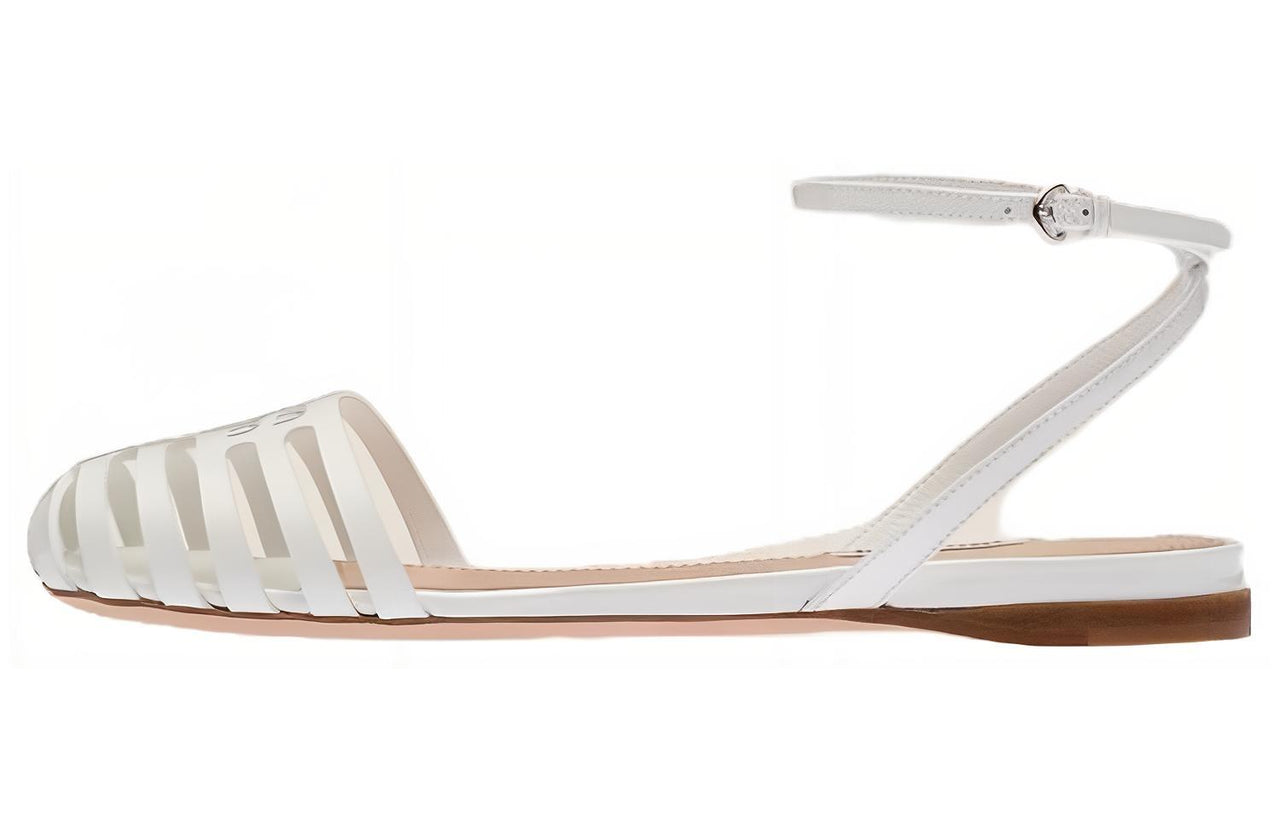 MIU MIU D'Orsay Casual Single Shoes Women's White