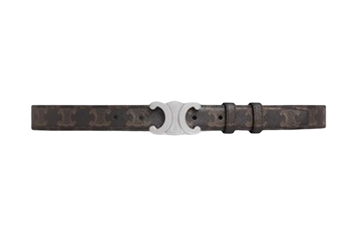 CELINE Medium Triomphe Belt In Triomphe Canvas