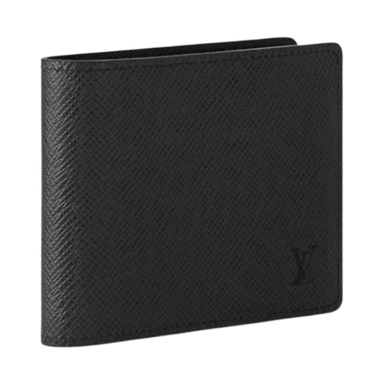 LOUIS VUITTON Multiple Wallet 3 Card Slot Taiga Black