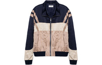 SAINT LAURENT Panelled High Neck Zipped Bomber Jacket