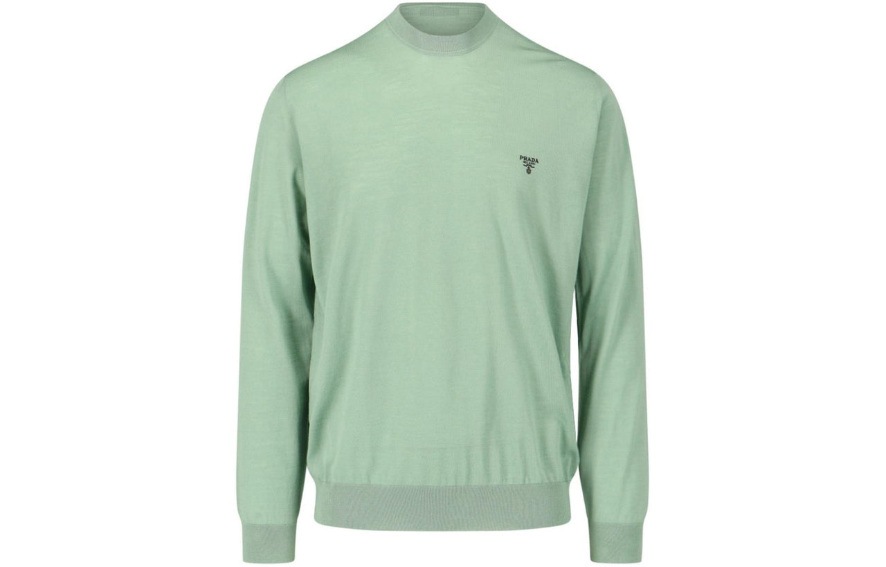 PRADA Logo Embroidered Crewneck Jumper