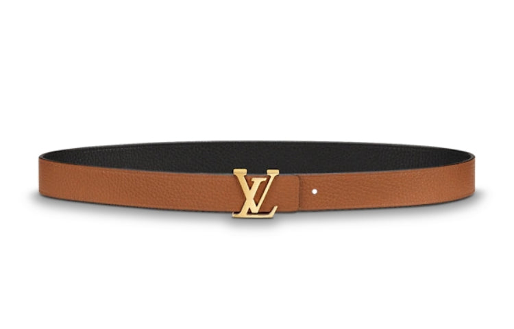 LOUIS VUITTON Brand Logo Smooth Buckle Unisex Width: 3cm