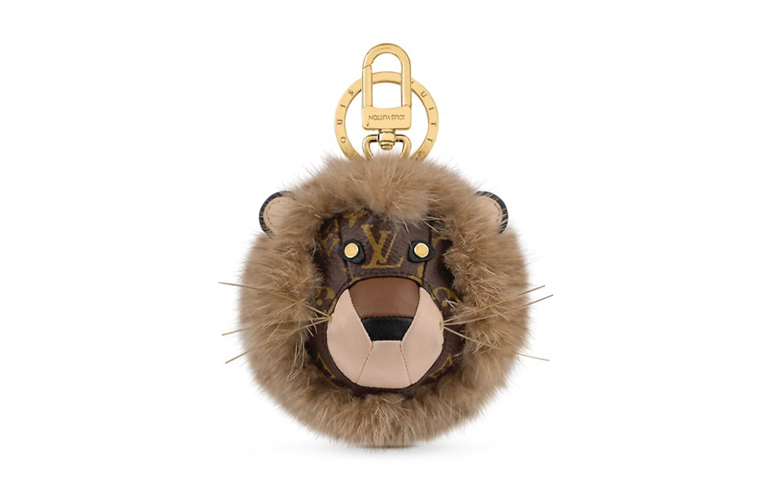 LOUIS VUITTON Porte   Clé Lion Pendants Unisex Brown