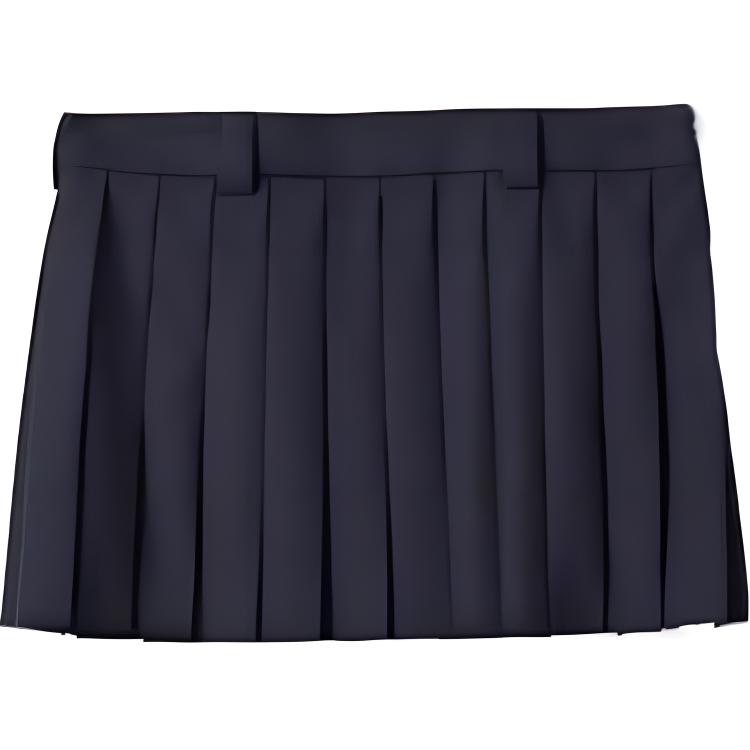 MIU MIU Pleated Wool Miniskirt