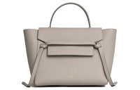 CELINE Belt Grained Calfskin Catfish Bag, Shoulder Bag, Crossbody Bag, Handbag Mini Women's Light Taupe
