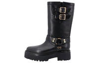 CELINE Engraved Logo Buckled Boots Women's