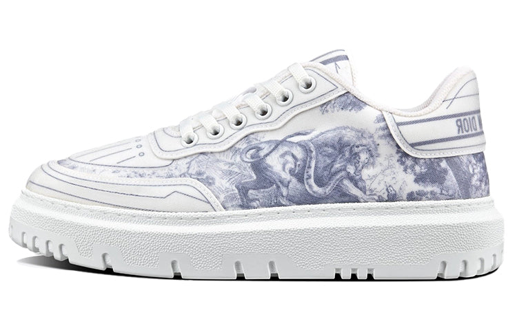 DIOR Addict Low Top Stylish Skateboarding Shoes Women's White