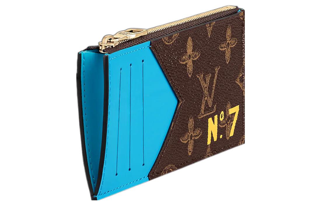 LOUIS VUITTON Coin Card Holder Monogram Brown