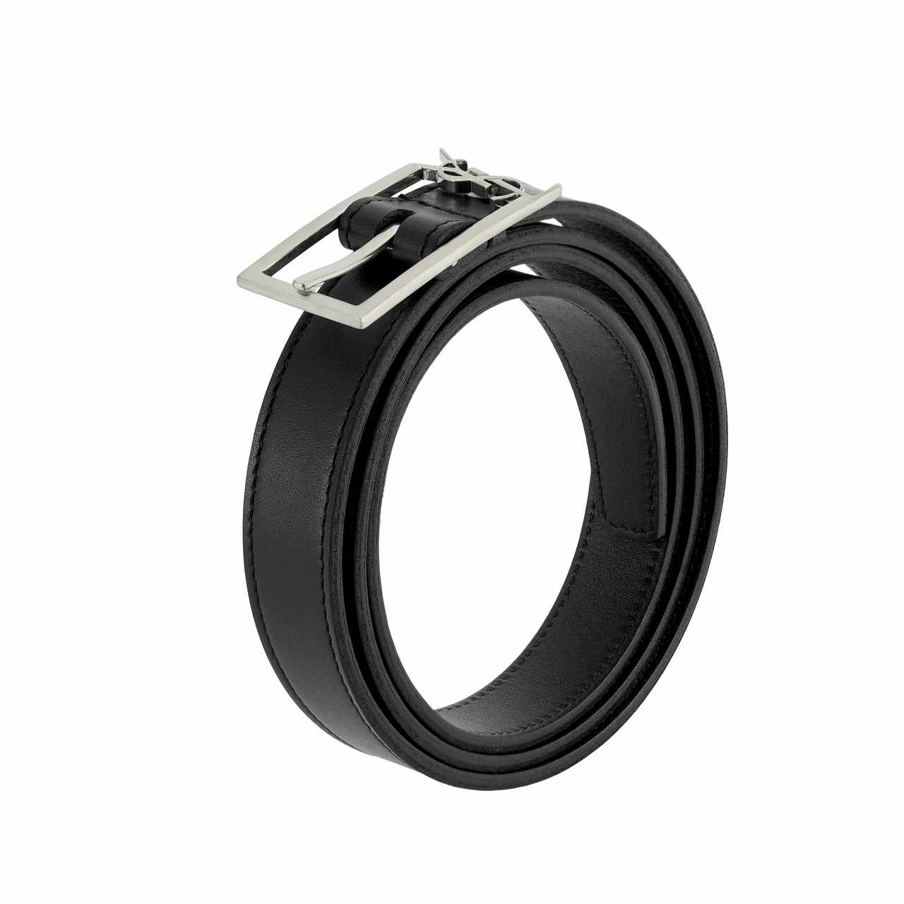 SAINT LAURENT New Cassandre Buckle Belt