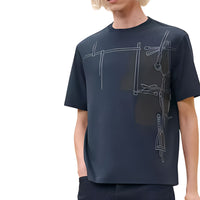 HERMES T-Shirt Men's Ocean Blue