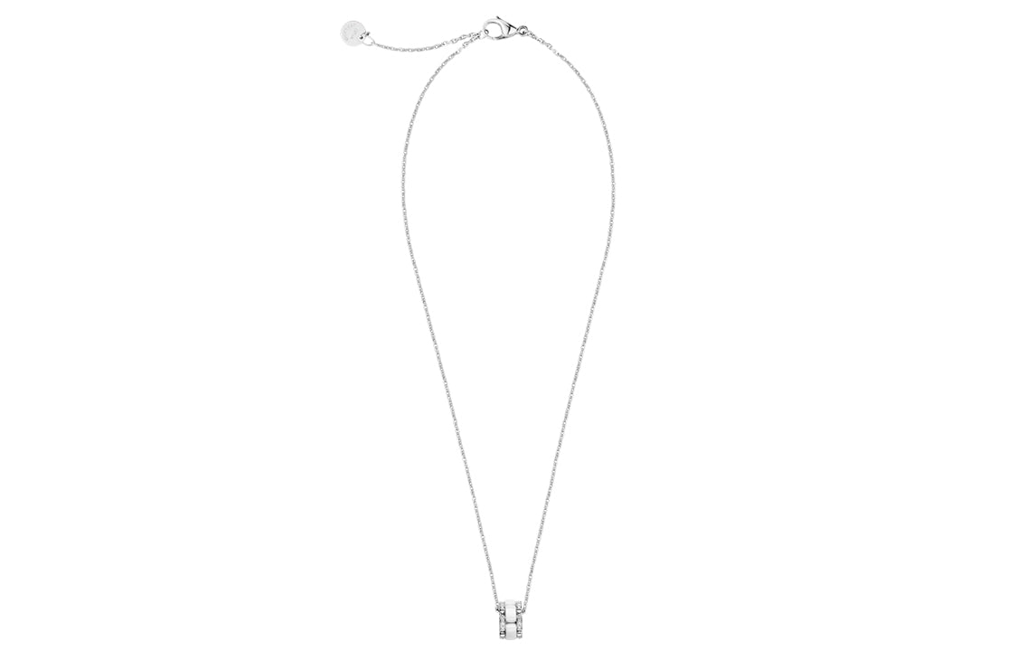 CHANEL Necklaces Women's Silvery White