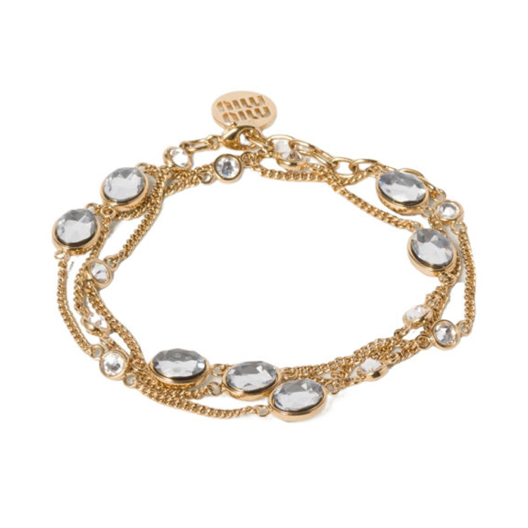 MIU MIU Metal Bracelets Women's Gold