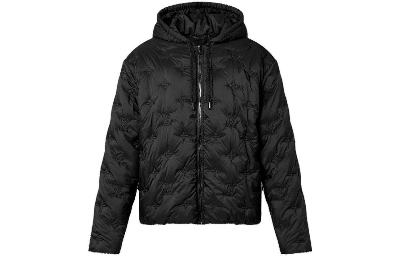 LOUIS VUITTON Monogram Quilted Hooded Blouson