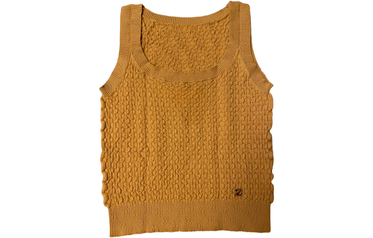 CHANEL SS23 Tank Top Women's Caramel