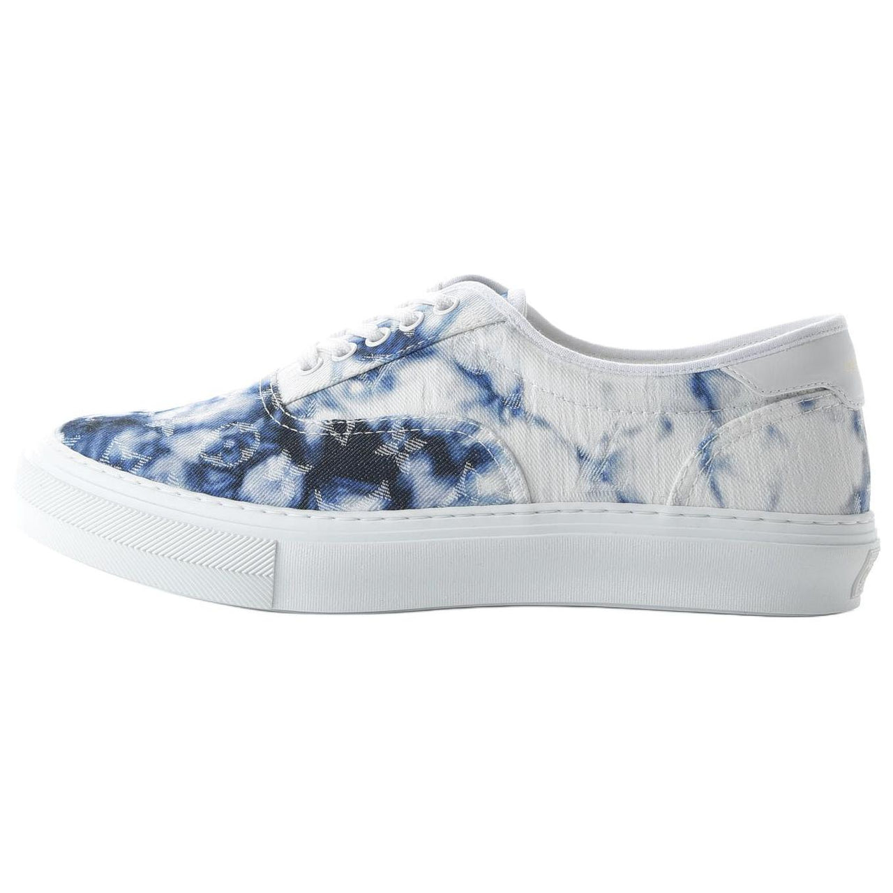 LOUIS VUITTON Trocadero Monogram Low-Top Skateboard Shoes Men's Marine Blue