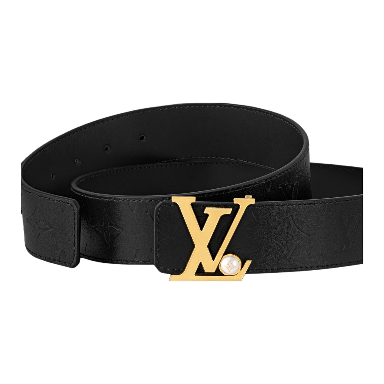 LOUIS VUITTON Lv Initiales Pearls 40mm Reversible Belt