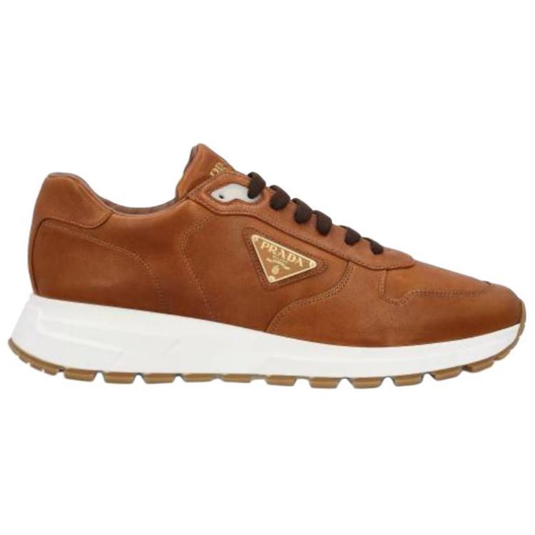 PRADA Low Top Casual Shoes Men's Brown