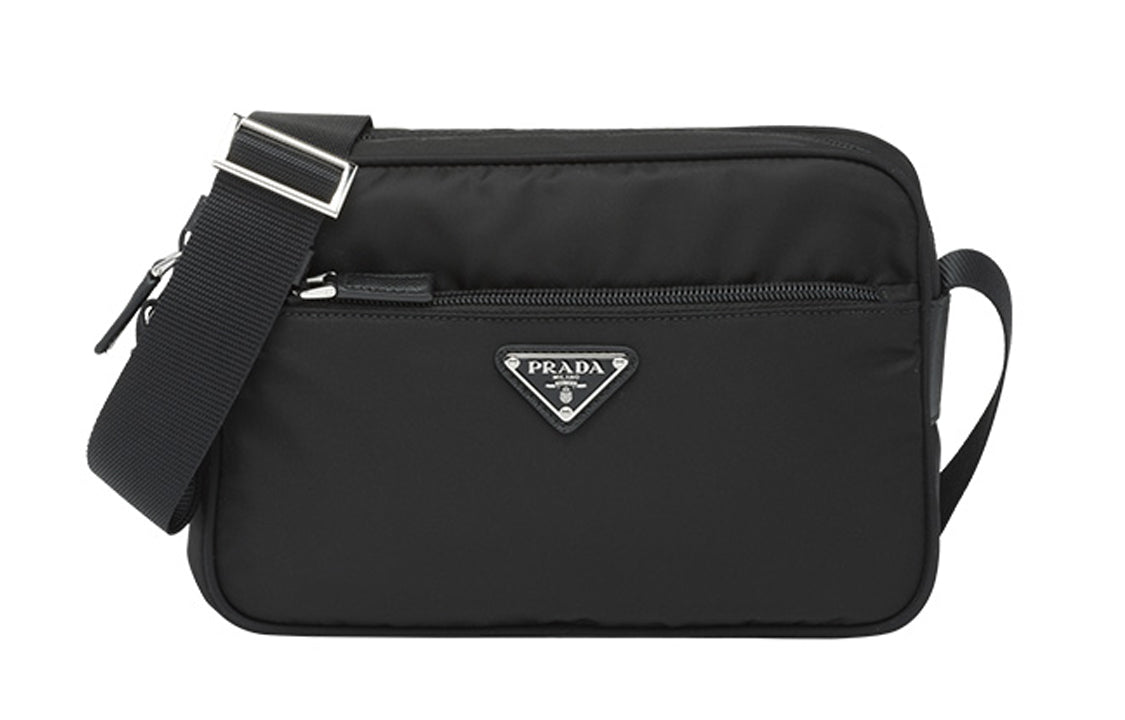 PRADA Fabric Portable Crossbody Bag Shoulder Bag Women's Black