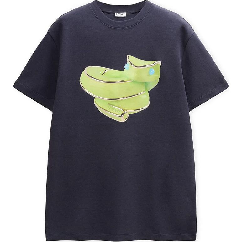 LOEWE SS25 T Shirt Men's Marine Blue