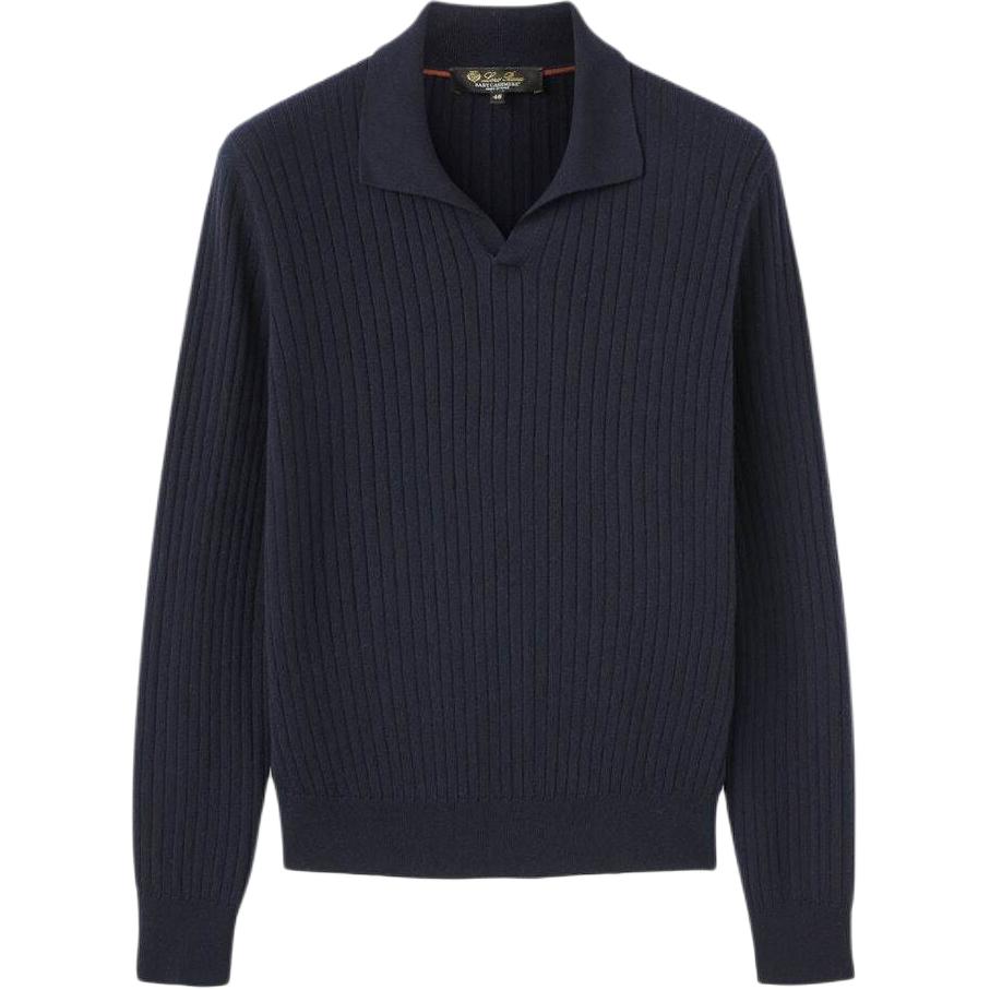 Loro Piana FW24 Cashmere Sweater Men's Marine Blue