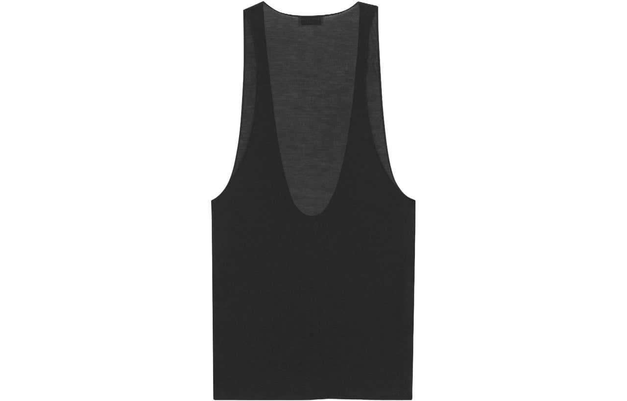 SAINT LAURENT Cassandre Sleeveless Tank Top