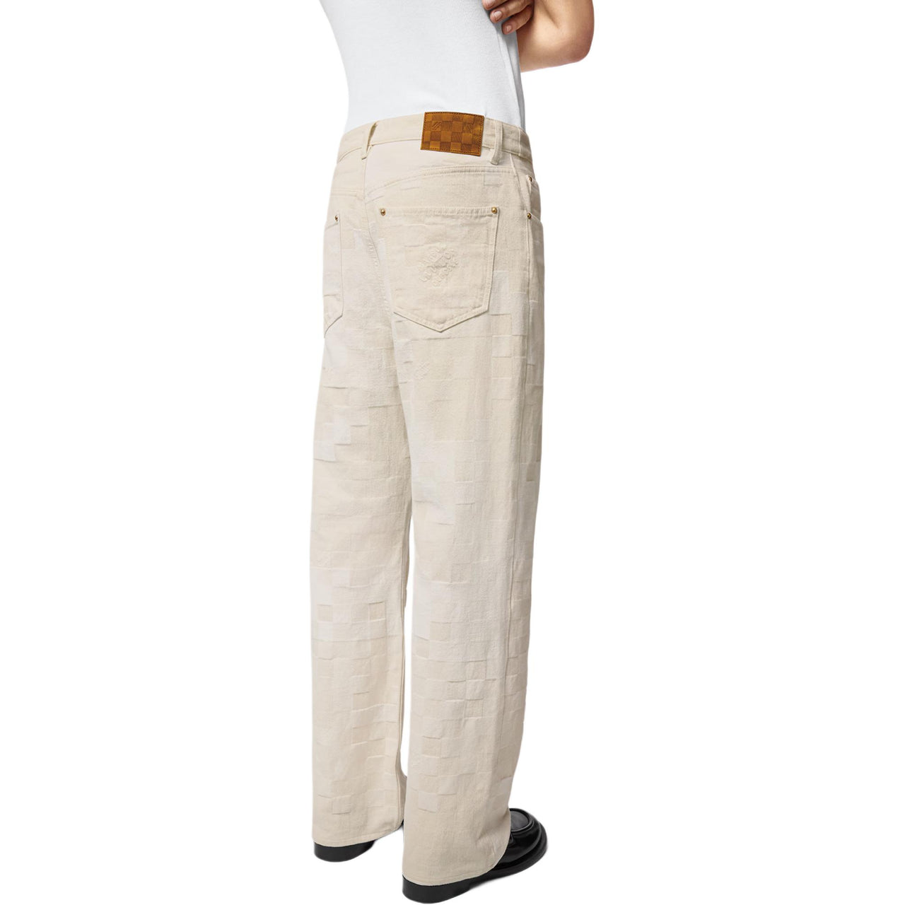 LOUIS VUITTON Damoflage Jacquard Denim Skate Pants