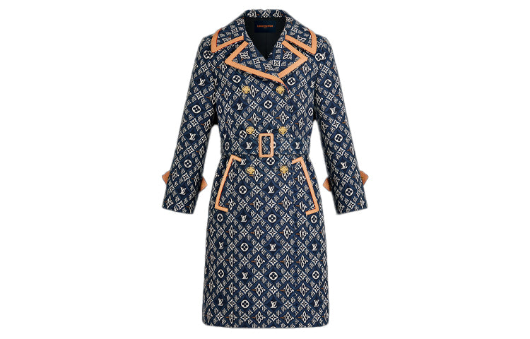 LOUIS VUITTON Trench Coat Women's Multicolor