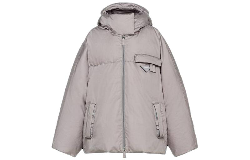 PRADA Down Jackets Women's Gray