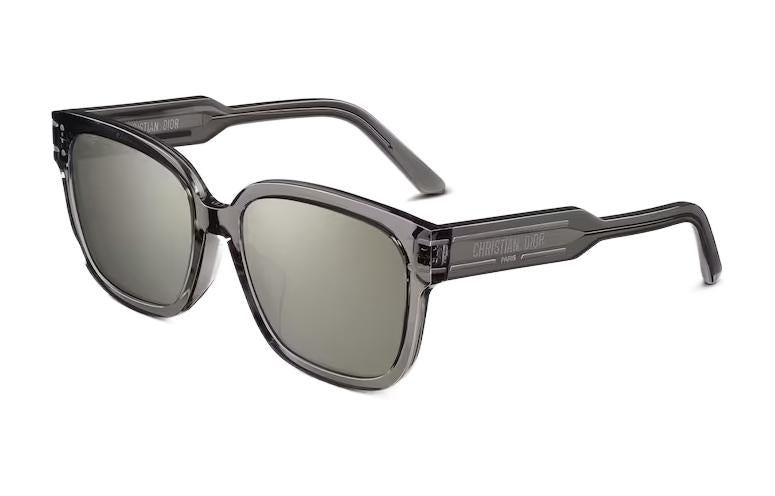 DIOR Acetate Square Sunglasses Women's Gray