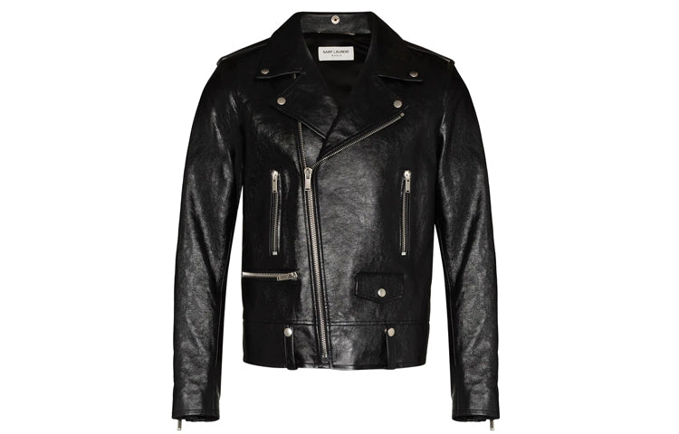 SAINT LAURENT Long Sleeved Biker Jacket