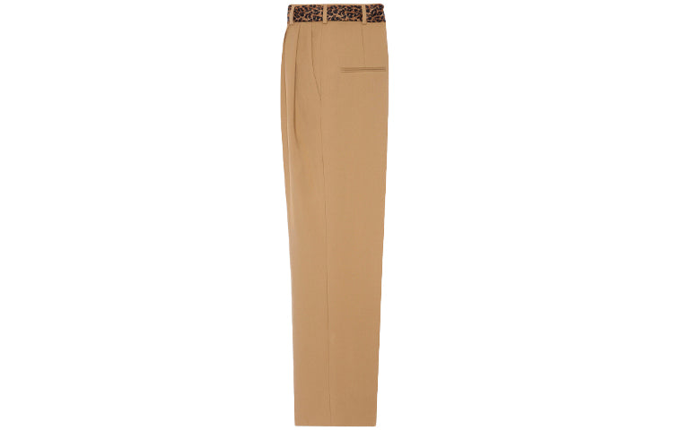 SAINT LAURENT Belted Pleated Pants