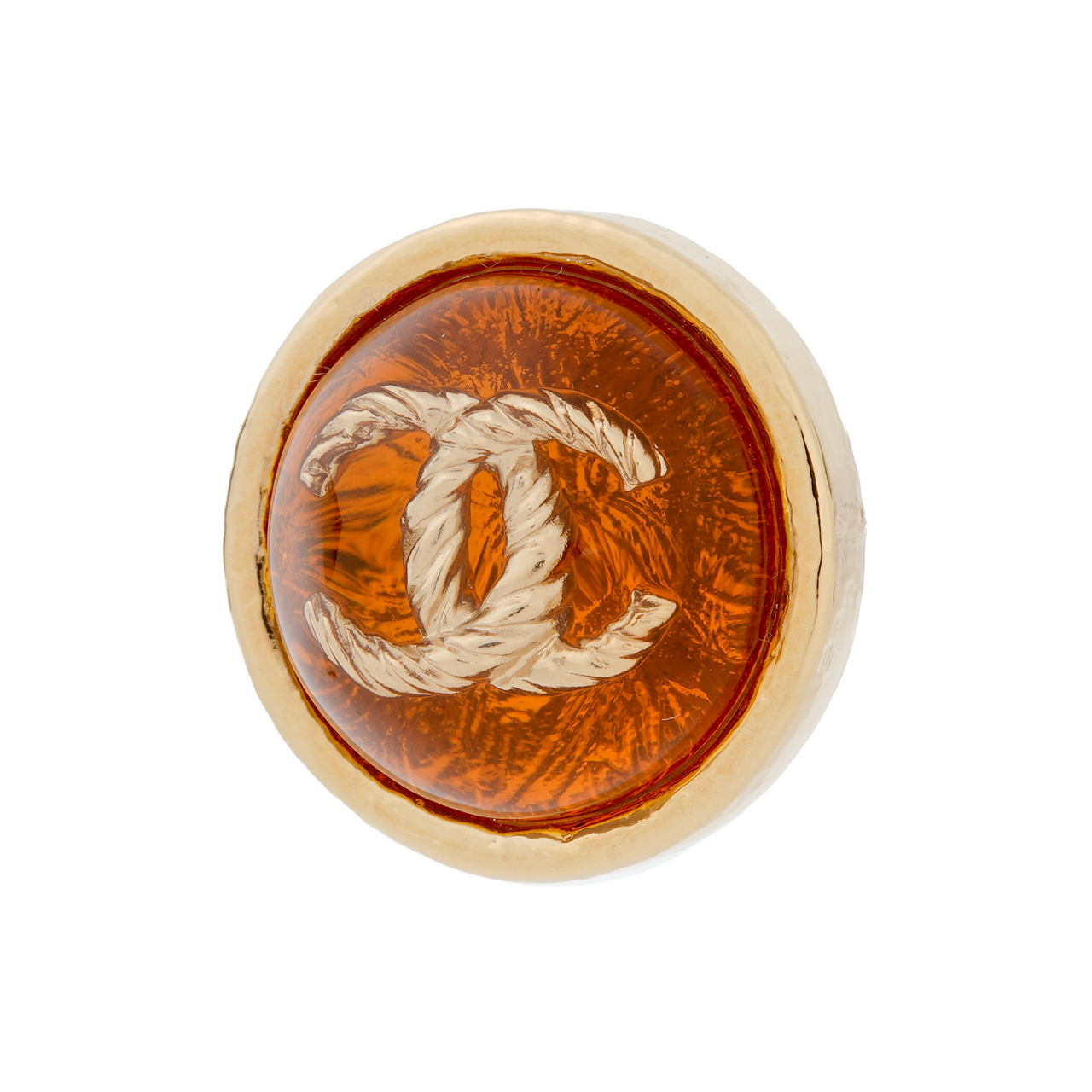 CHANEL Earrings Women's Amber