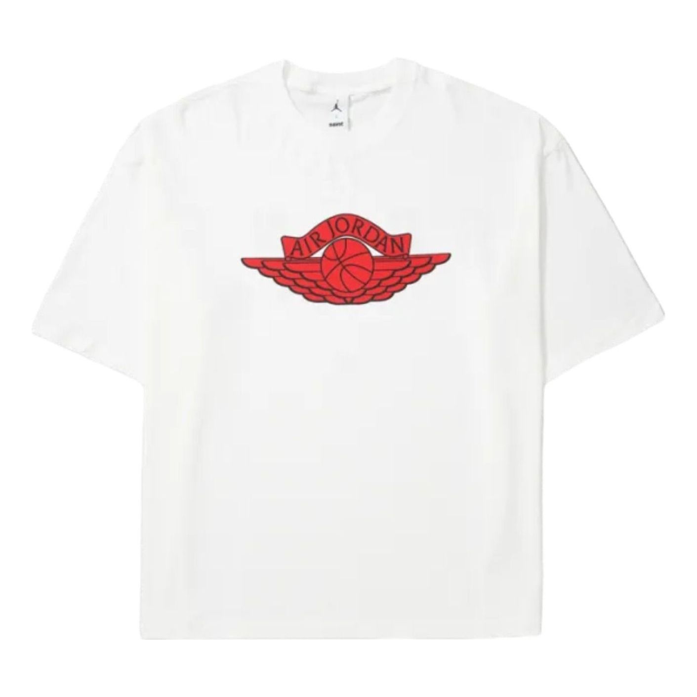 Jordan x Saint Mxxxxxx S/S T-Shirt 'White University Red' FV4716-100