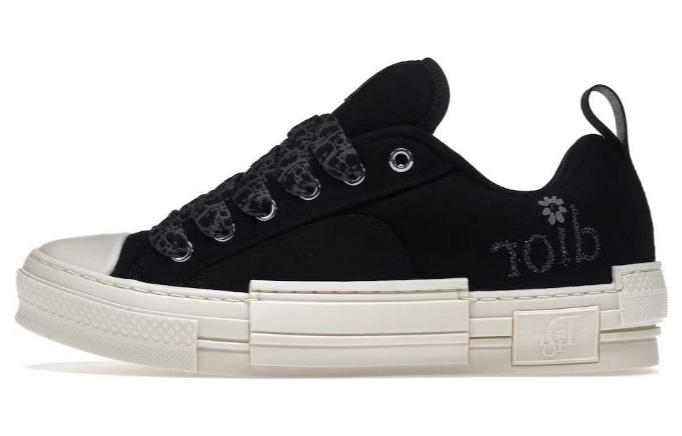 DIOR B23 Skater Low Top Erl Black Cotton Canvas