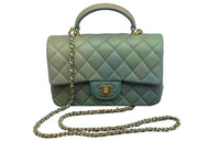 CHANEL Classic Flap CF Lambskin Flap Bag Handbag Shoulder Bag Crossbody Bag Mini Women's Multicolor