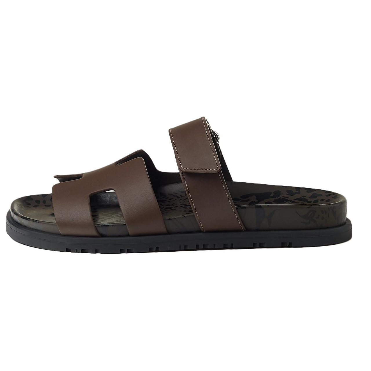 HERMES Slide Slippers Women's Coffee