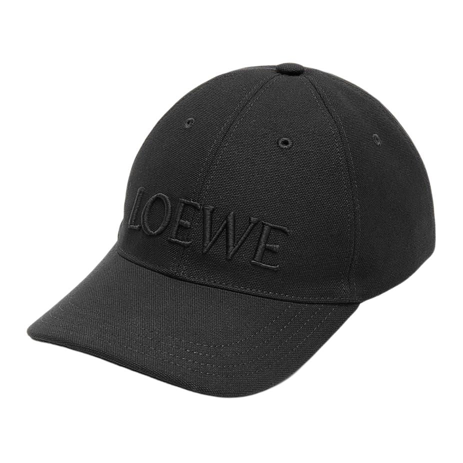 LOEWE Cotton Baseball Caps Unisex Black