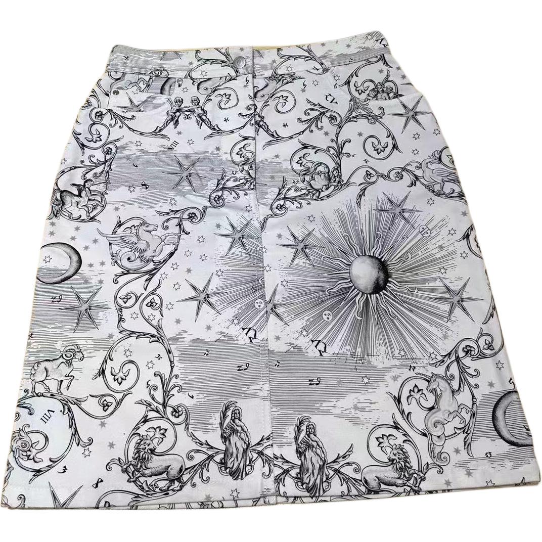 HERMES Casual Short Skirts Women's White