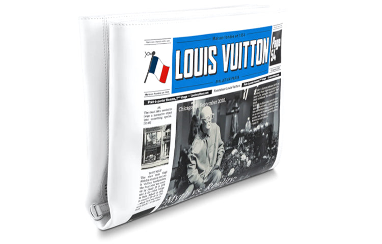 LOUIS VUITTON Newspaper Pouch White