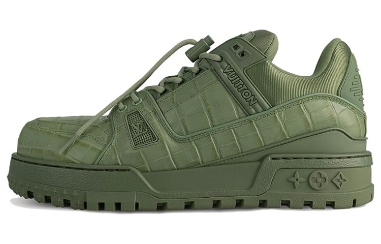 LOUIS VUITTON Lv Trainer Maxi Sneaker Khaki