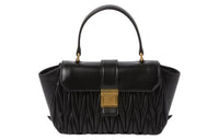 MIU MIU Matelassé Quilting Nappa Leather Shoulder Bag, Crossbody Bag, Handbag Women's Black